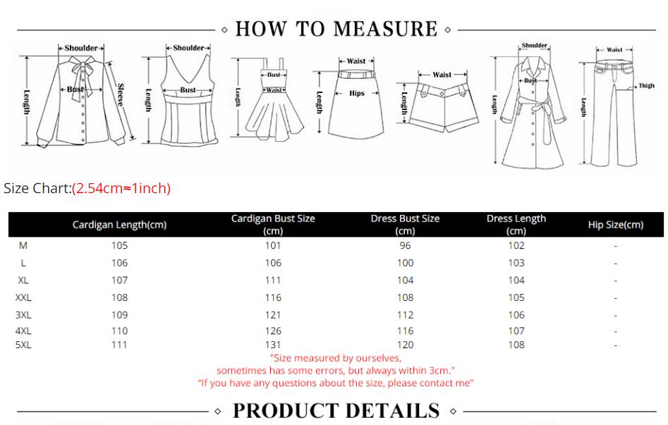 2 Piece Set Cardigan Mid Dress Elegant Woman Vintage Chic Pattern Print Loose Women Dress Casual O Neck Party Dresses Vestidos