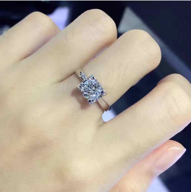 Free Get Earrings CZ Zircon Engagement Ring Fine Jewelry White Gold Color Tibetan Silver Ring Wedding Band for Women